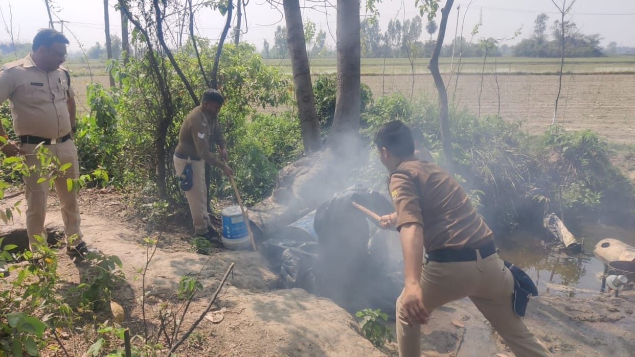 12 furnaces of raw liquor broken, 12 thousand Lahans destroyed