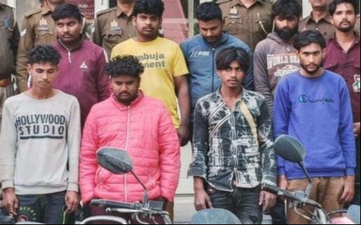 When did not get employment, friends chose the path of theft, nine arrested