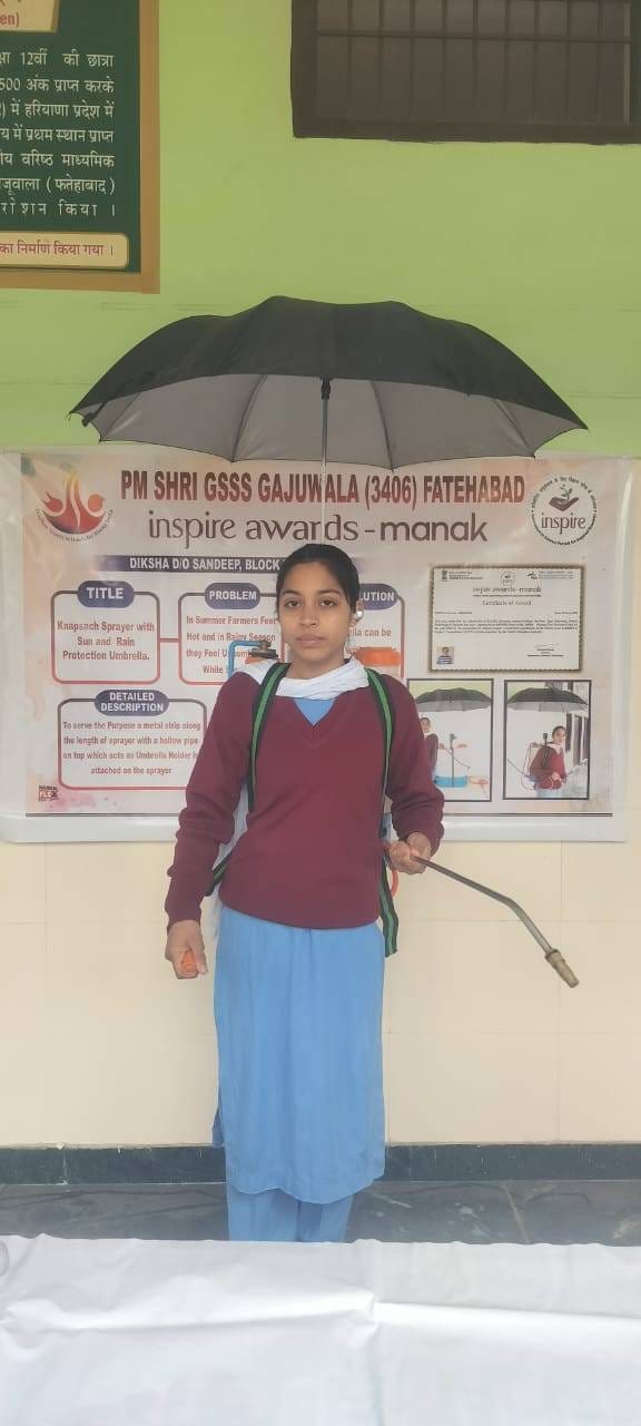 PMShri Vidyalaya's student Diksha's project for farmers selected for national competition
