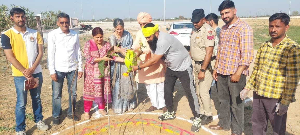 Triveni planted the message of clean environment
