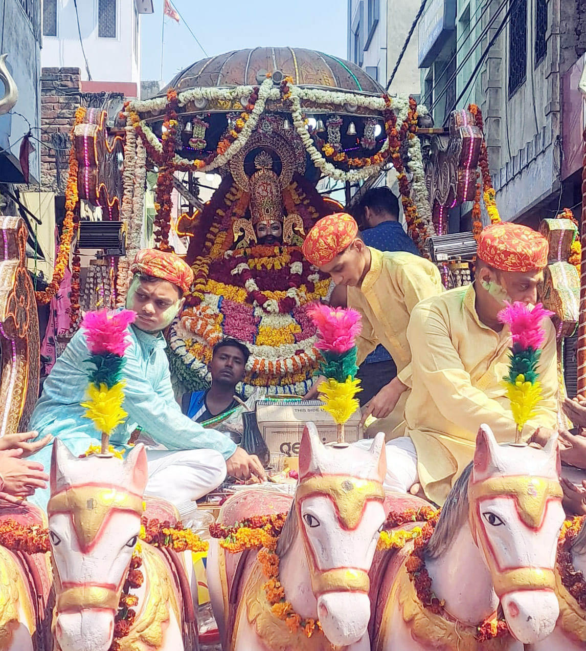 Khatu Shyam's Nishan Yatra taken out, welcome at many places