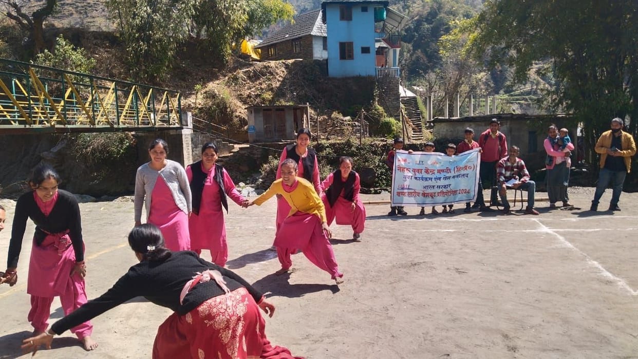 Women's team Deori team winner in Kabaddi competition