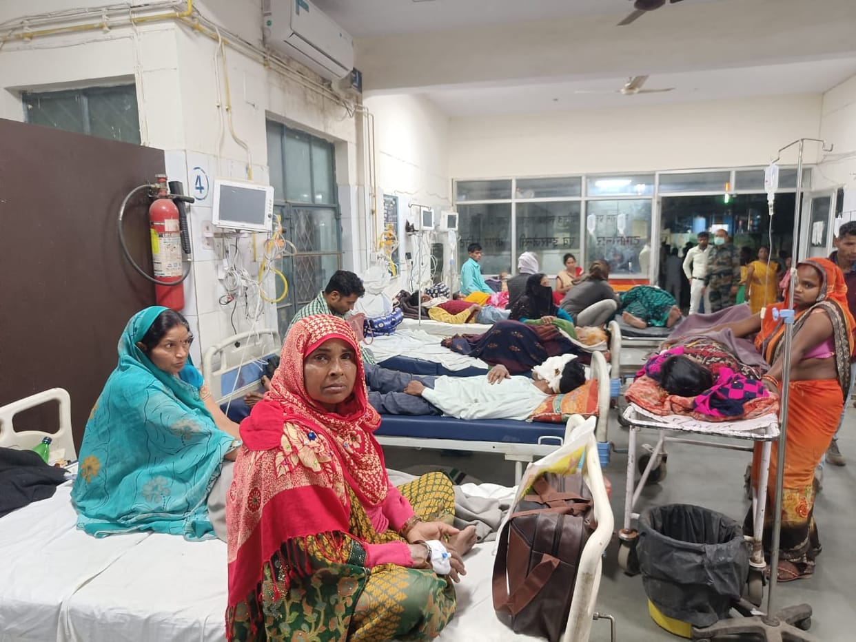 Attack of communicable diseases...122 patients admitted in 24 hours, 1532 prescriptions made