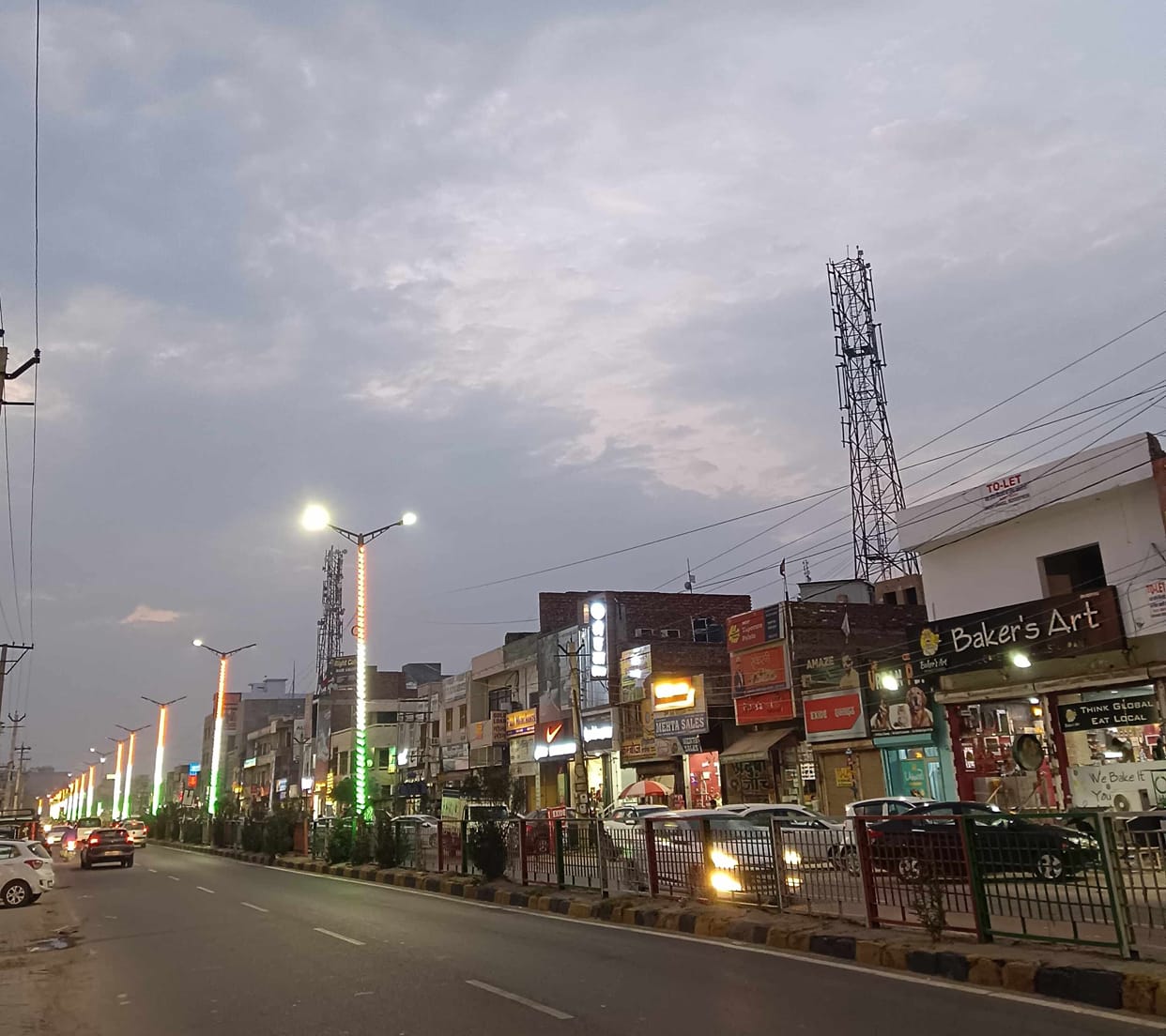 Change in weather due to cloud cover, maximum temperature dropped by three degrees