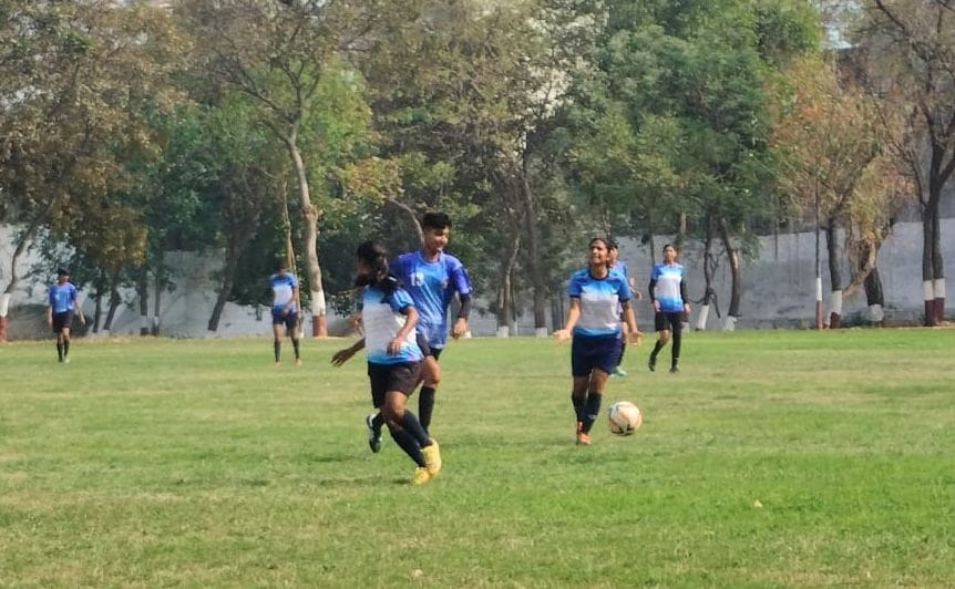 In football competition, Bhiwani defeated Rohtak team with the score of 2-0.