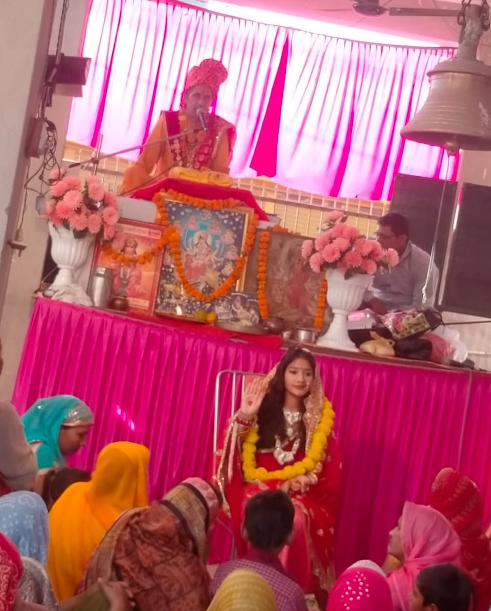 Narrated story of the huge form of Mother Bhagwati