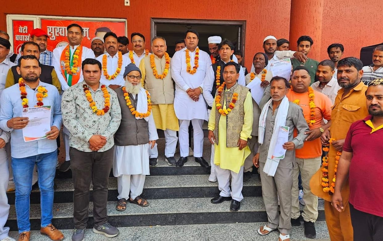 Ahsan, Iqbal and Inam became District General Secretaries of BJP Minority Morcha