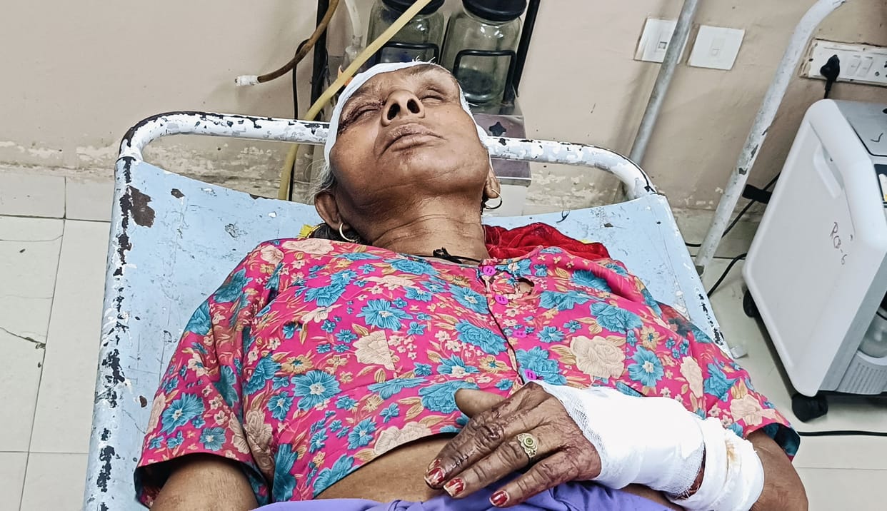 Wall collapsed due to digging the foundation of neighboring house, mother-in-law and daughter-in-law injured