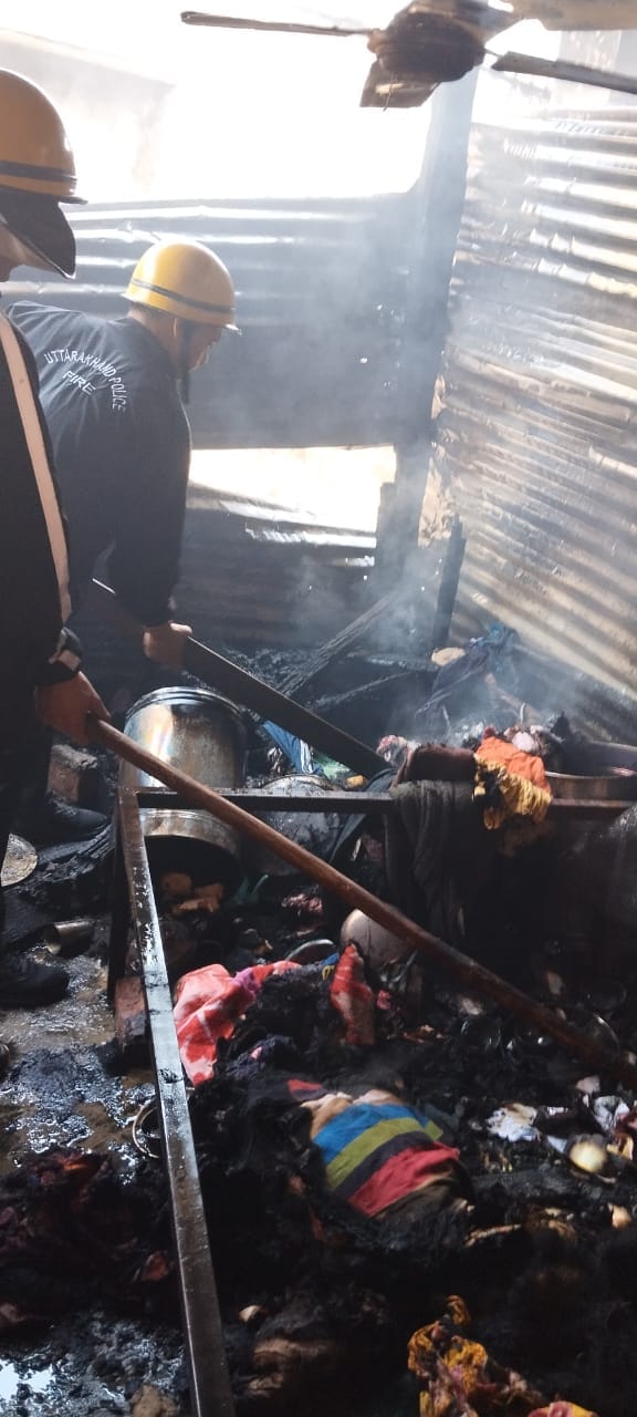 Fire breaks out in tin shed, goods worth thousands reduced to ashes