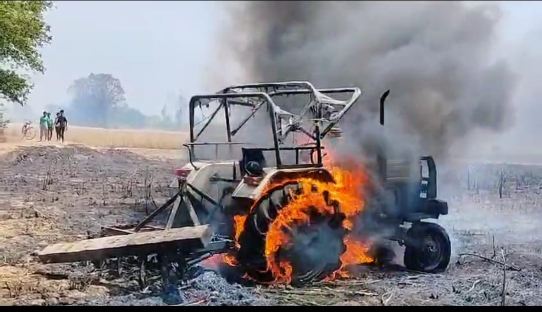 Two residential huts reduced to ashes by fire,