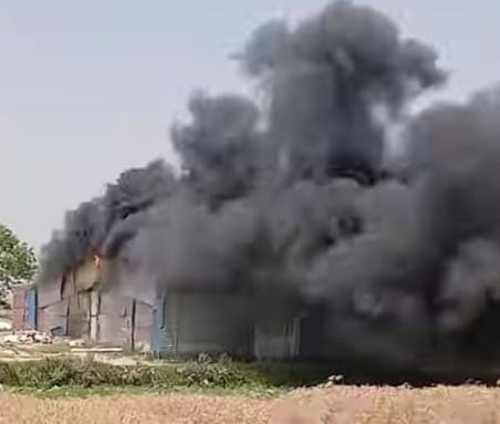 Fire broke out in Pattal factory due to short circuit, loss worth lakhs