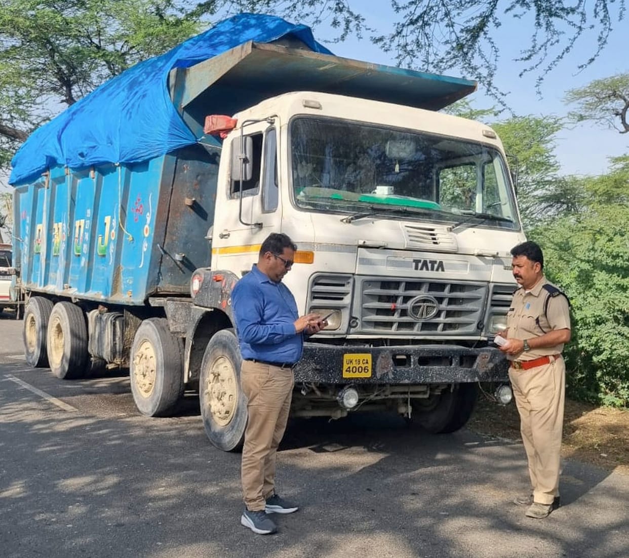 ARTO imposed a fine of Rs 2.59 lakh on the four vehicles caught