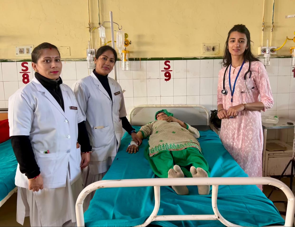 Successful chemotherapy of cancer patient for the first time in Pithoragarh District Hospital.