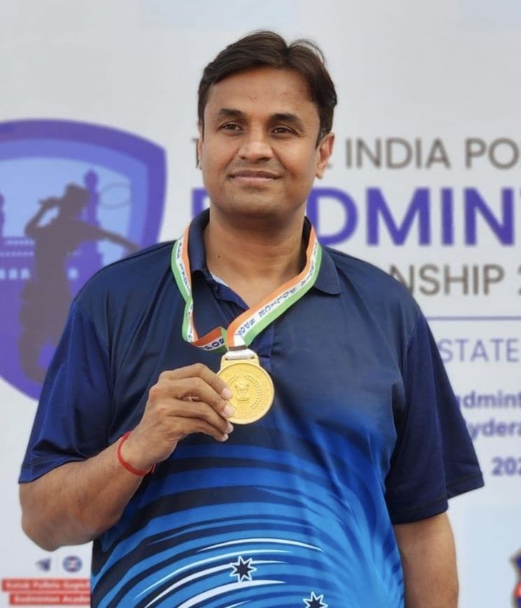 DSP won gold medal in All India Police Badminton Competition