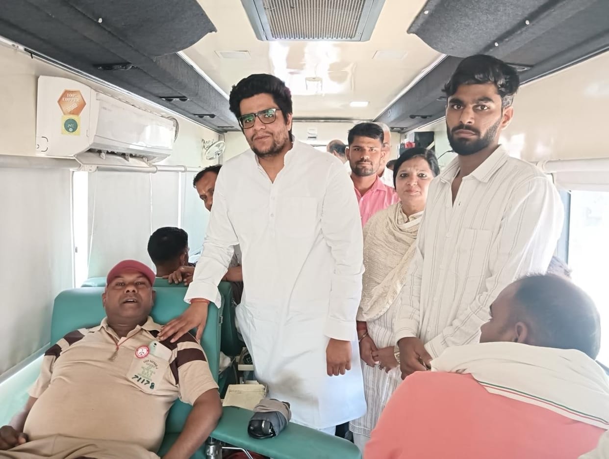 46 people donated blood in the camp