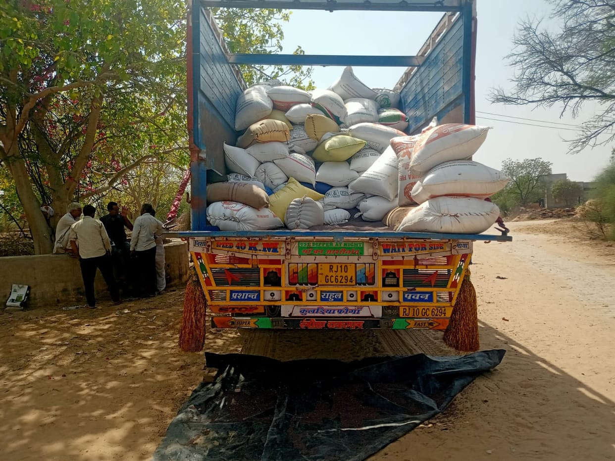 Two hundred and fifty quintals of mustard recovered from the truck, fine of Rs 16884 paid