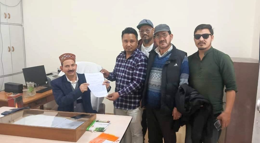 Memorandum submitted for road restoration of Mayad Valley