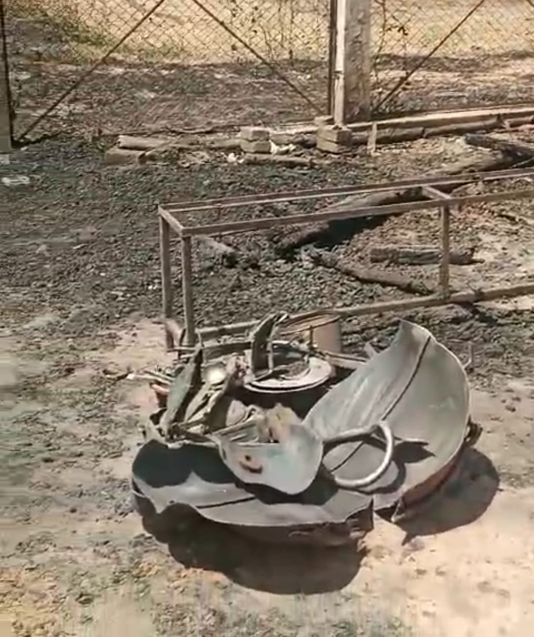 Gas cylinder burst due to fire in Gumti