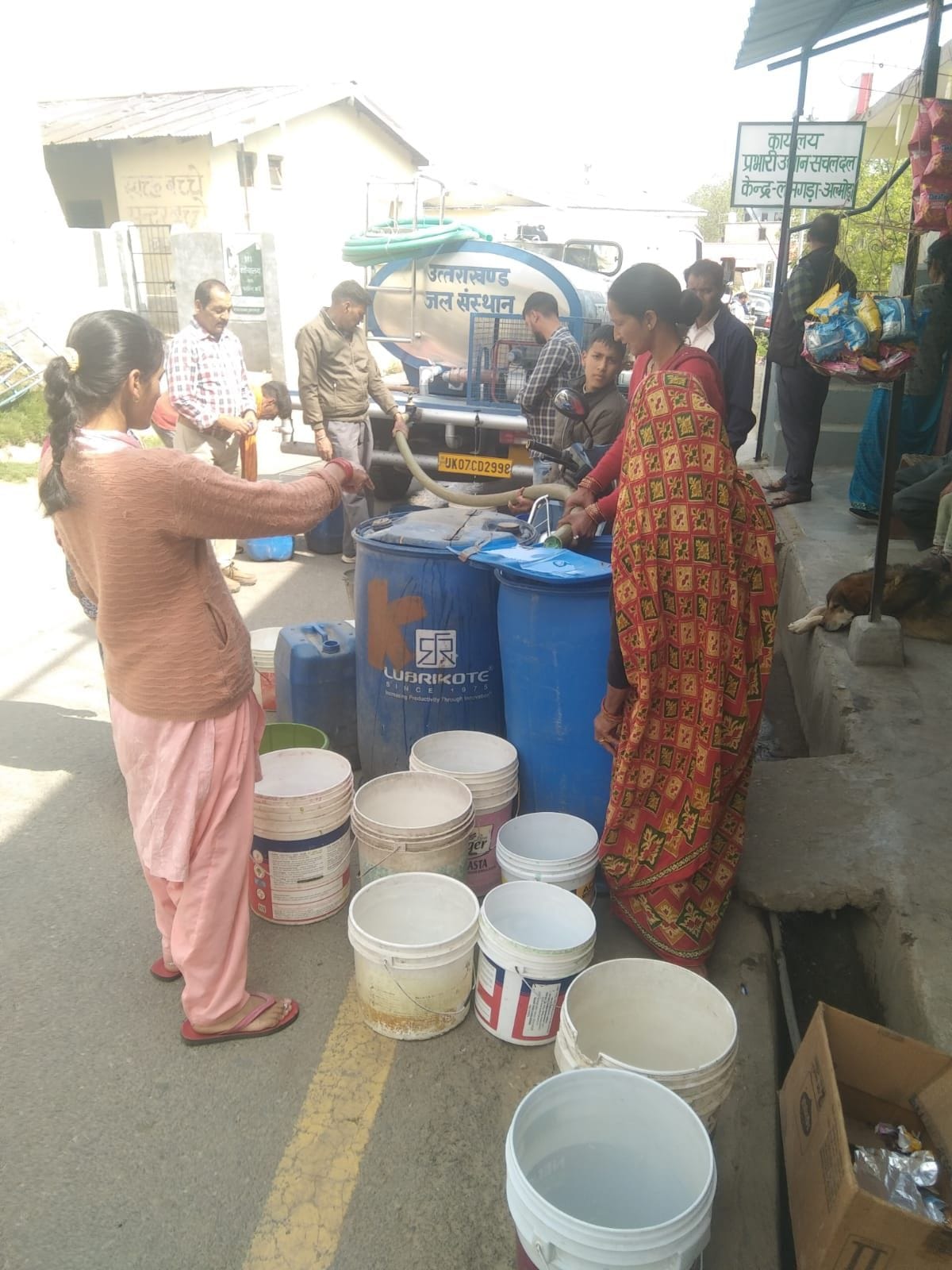 Temperature is increasing and water in sources is decreasing