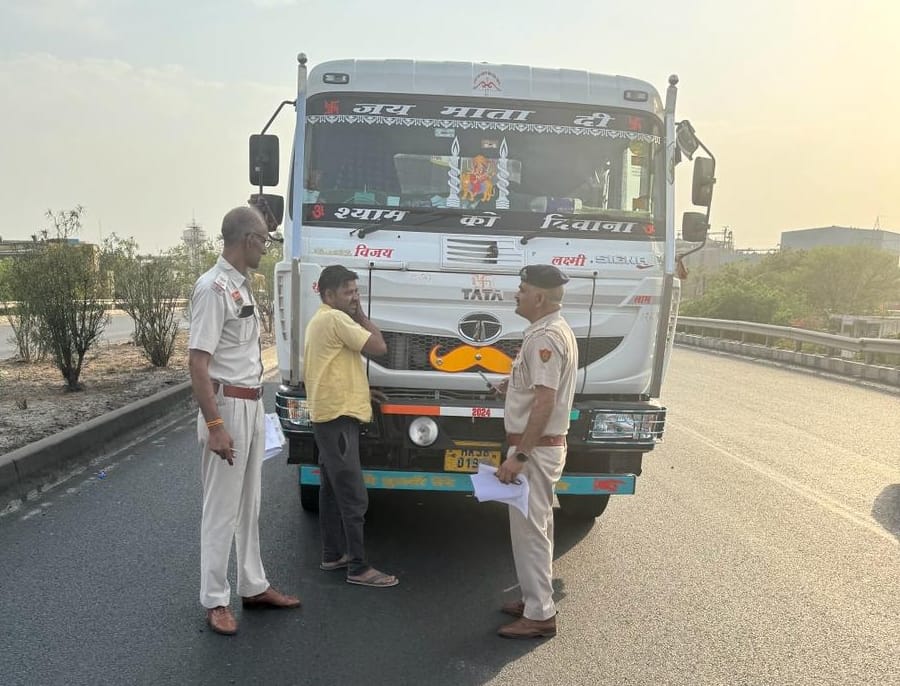 Police issued challan to 101 drivers