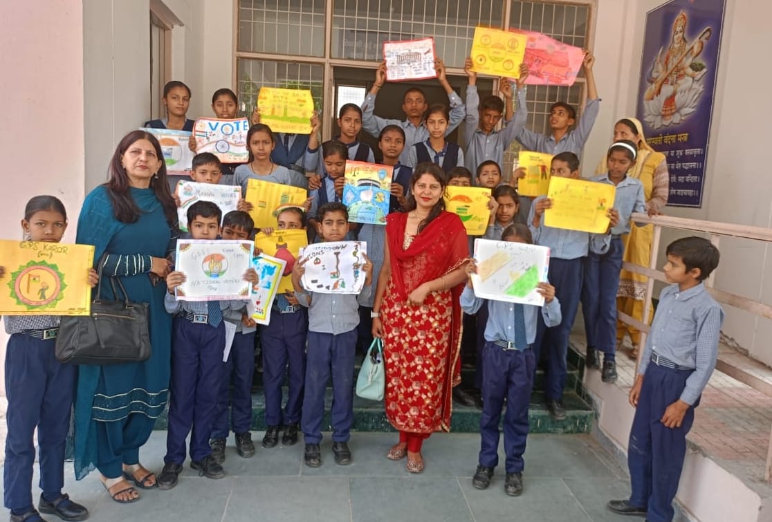 Created awareness about voting by making posters