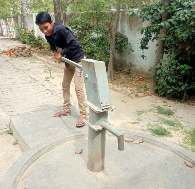 Condition of basic education, at some places hand pumps are dry and at other places there is heap of filth.