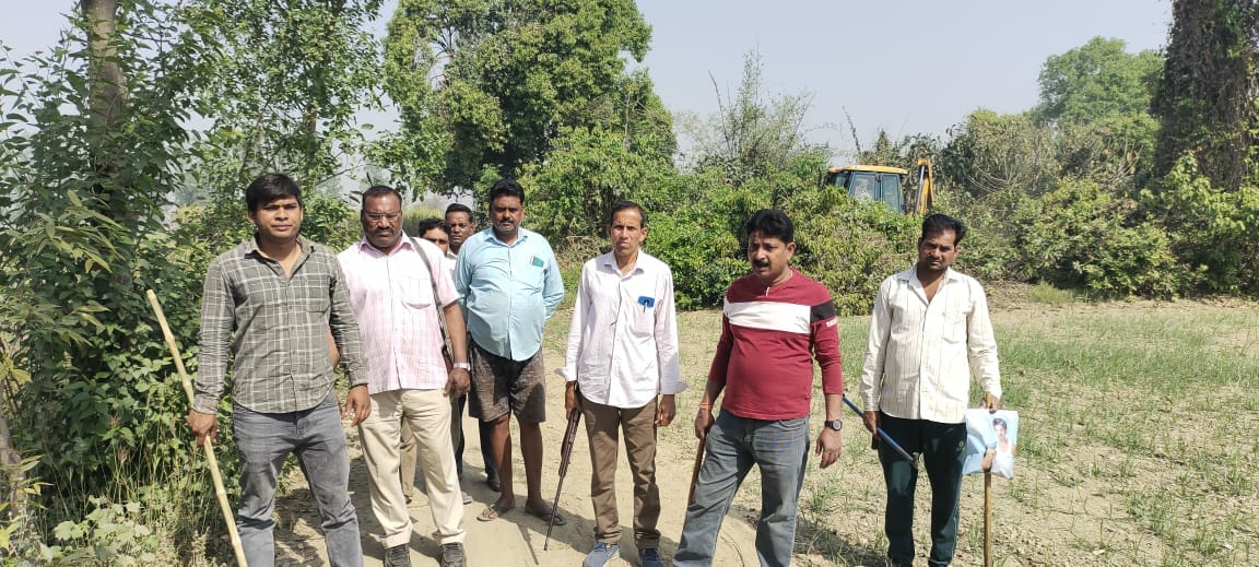 The tigress lived in a den made in the field for four months