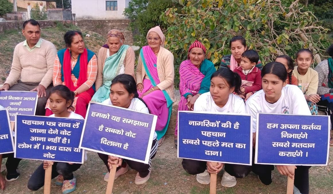 Made door-to-door awareness regarding voting