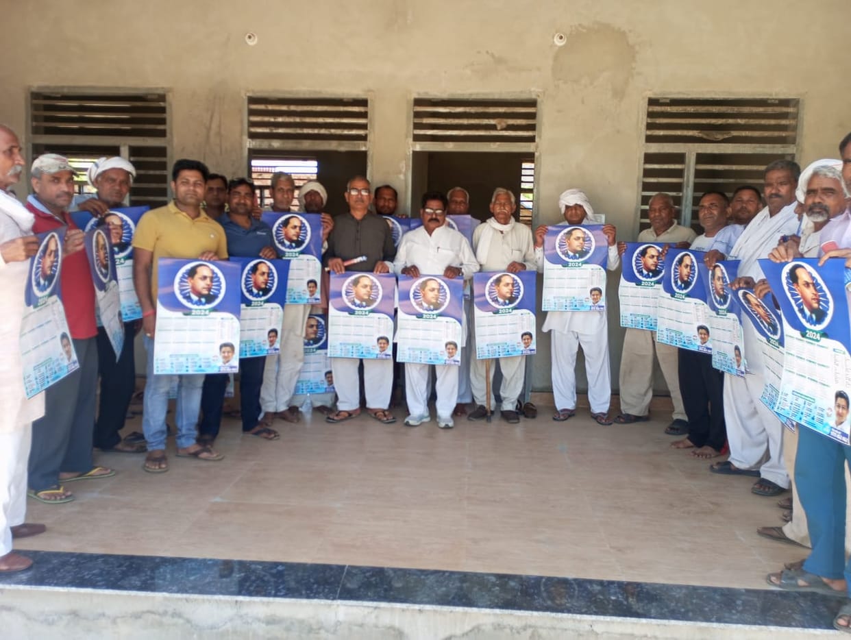 Calendar distributed to villagers