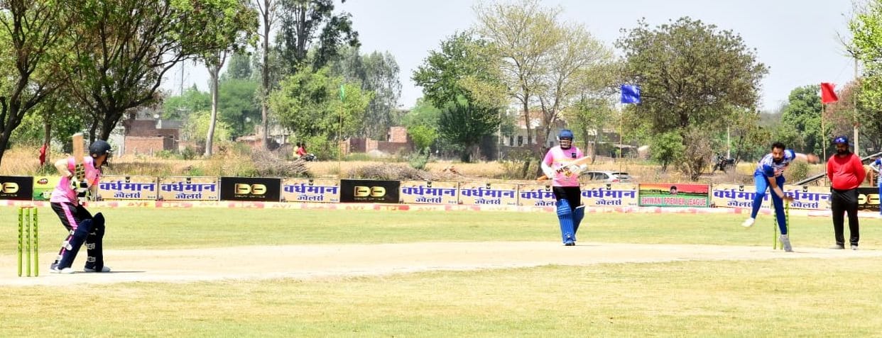 Cricket competition in Rewarikheda village of Bhiwani