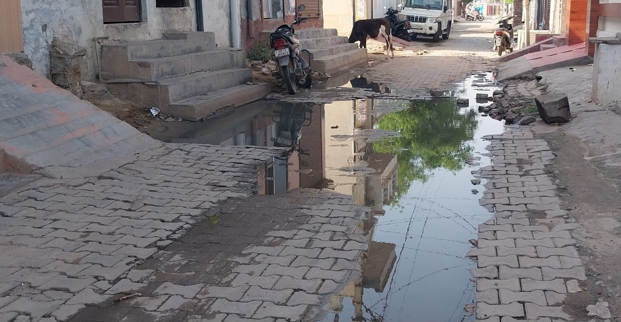 contaminated water in the street
