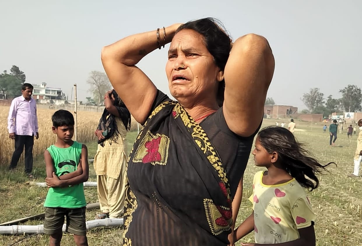 Fire wreaks havoc, 127 bigha crop ashes