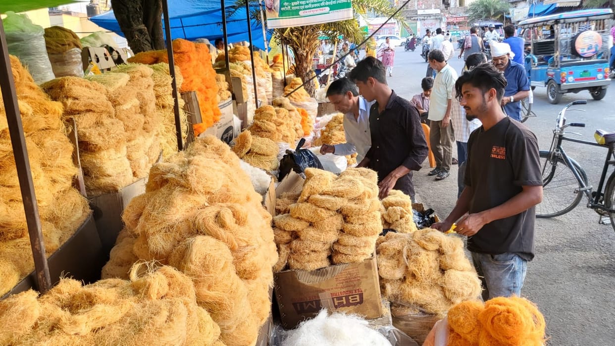 Fasting people along with businessmen are busy in making Eid happy.