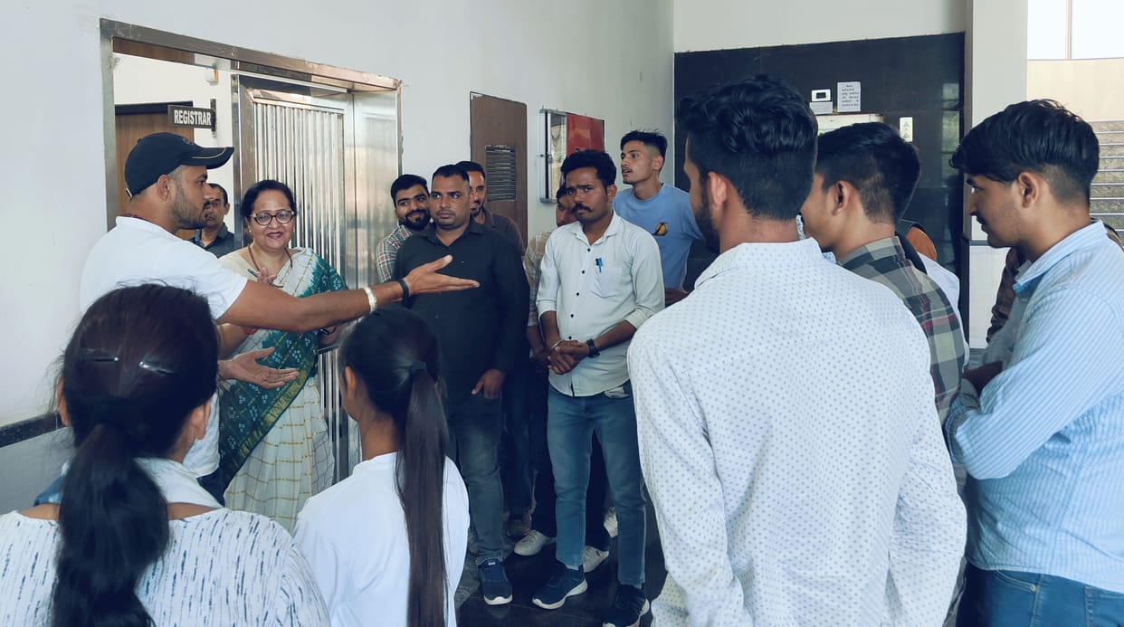 Students protest for drinking water in CRSU