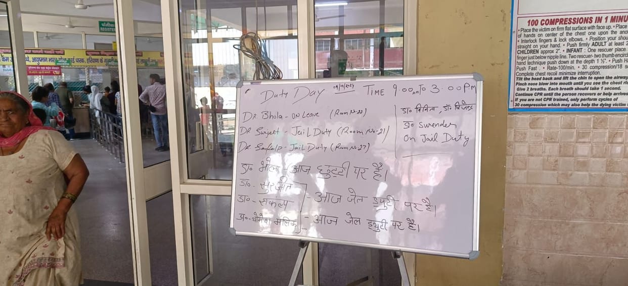 Information about doctors will be available at the gate of Civil Hospital
