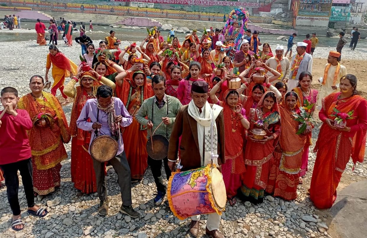 Chaitra Navratri: Women of Zulkia took out Kalash Yatra