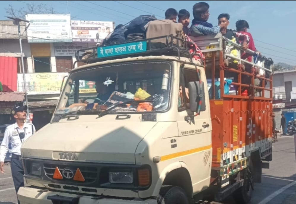 Devotees inviting death by traveling in goods vehicles