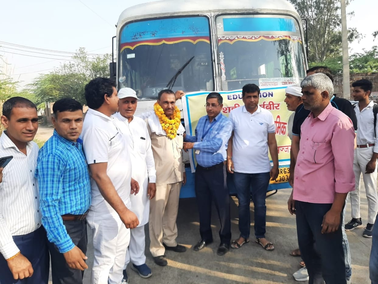 Now children of Chandol village will go to school in roadways bus instead of walking, bus service started