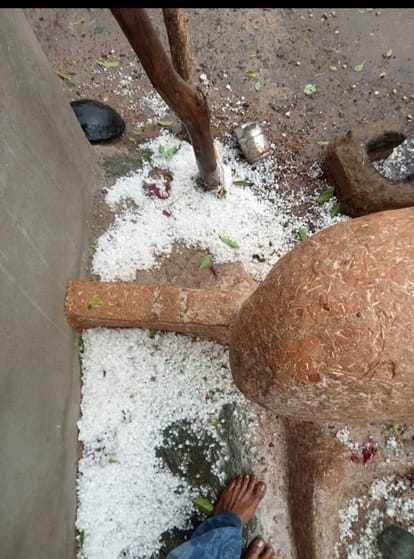 इस तरह से गिरे ओले