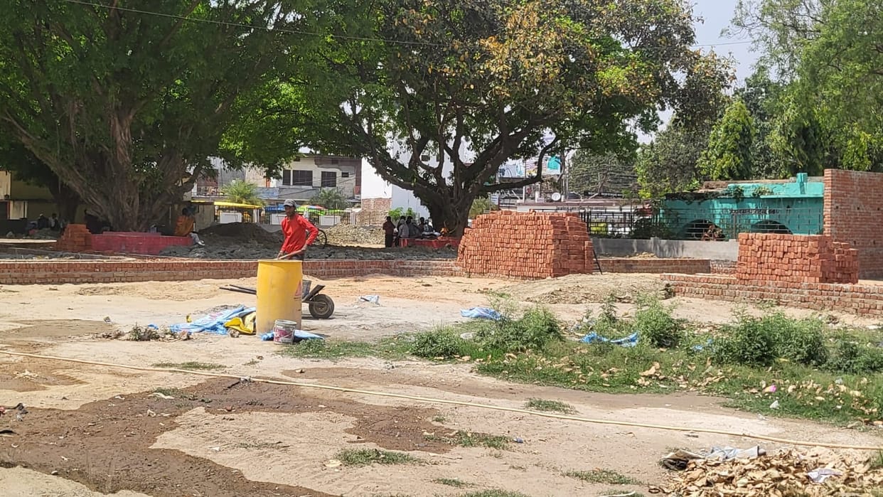Lakhs spent in building the park..lock opened