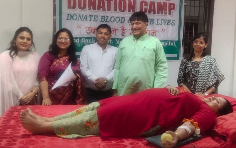 85 units of blood collected in the camp