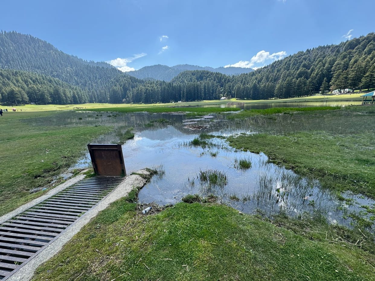 Khajjiar lake's silt swallowed 40 lakh rupees in two years