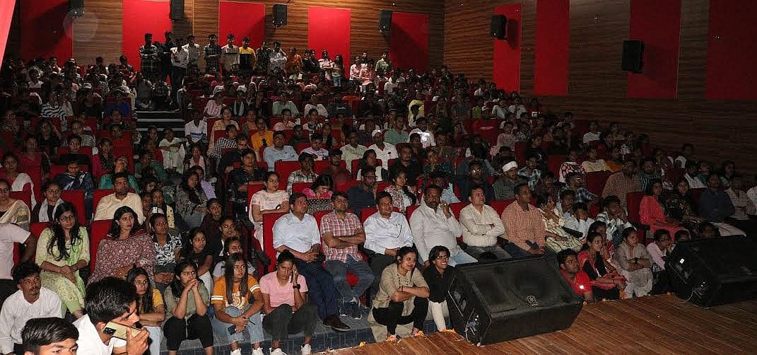 Students at CRSU saw Dr. bhimrao ambedkar movie