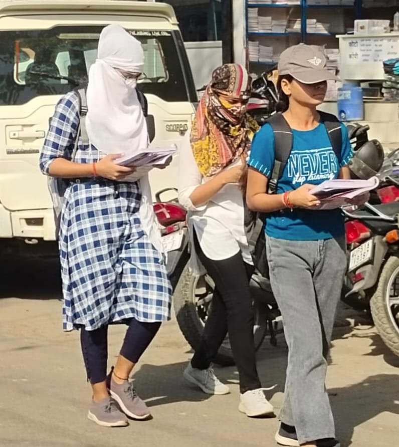 the scorching sun started piercing