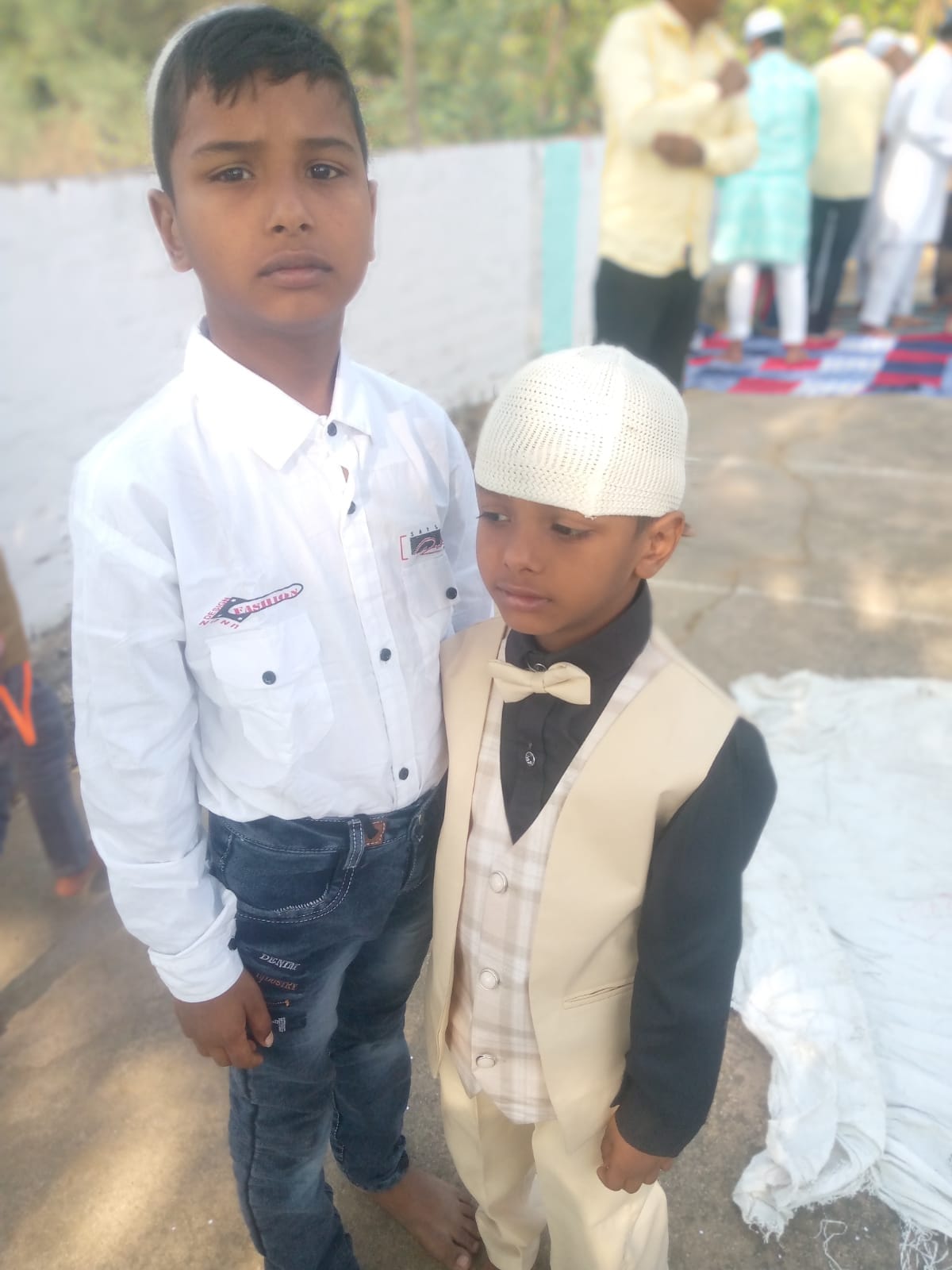 Offered prayers at Eidgah and congratulated each other.