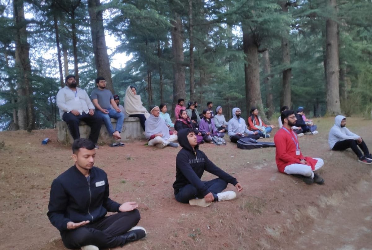40 youth of Rajasthan meditating in Shadhabai