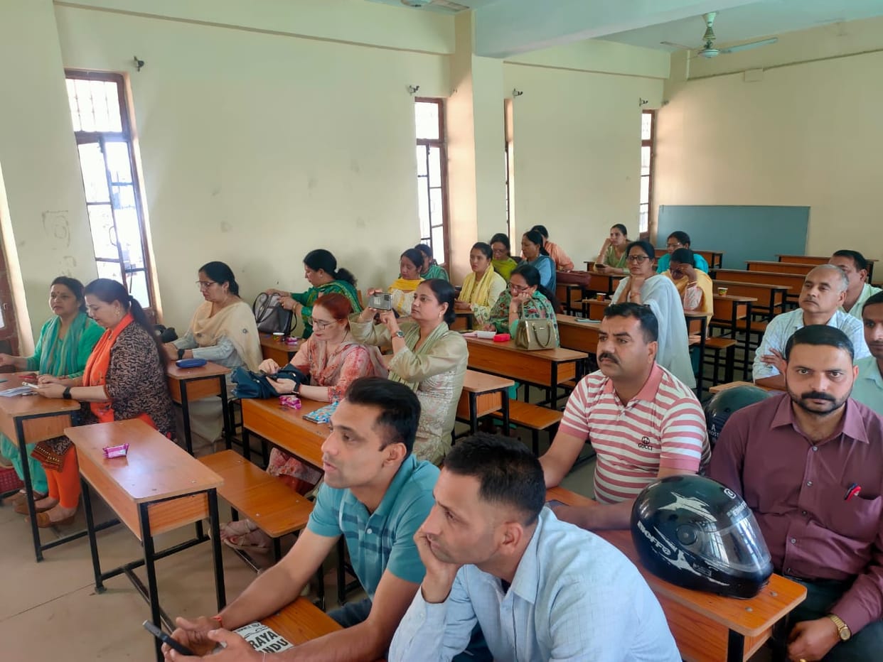 Teachers were given training on MIS App