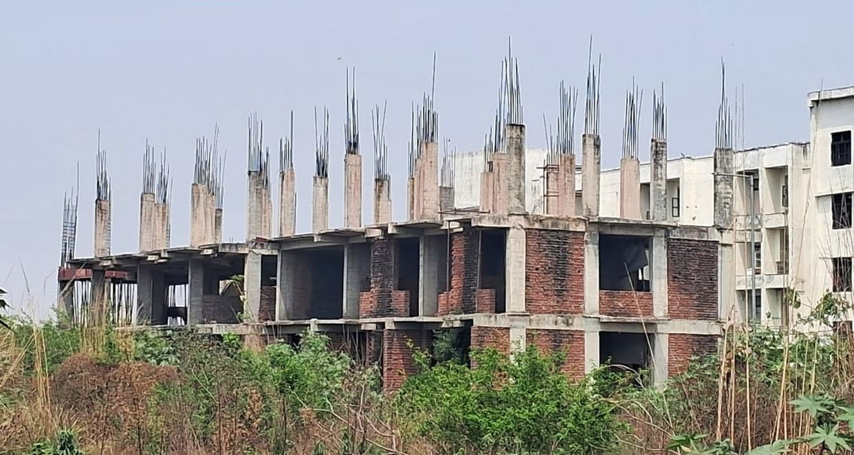Construction stalled for four years, only correspondence happening for seven months