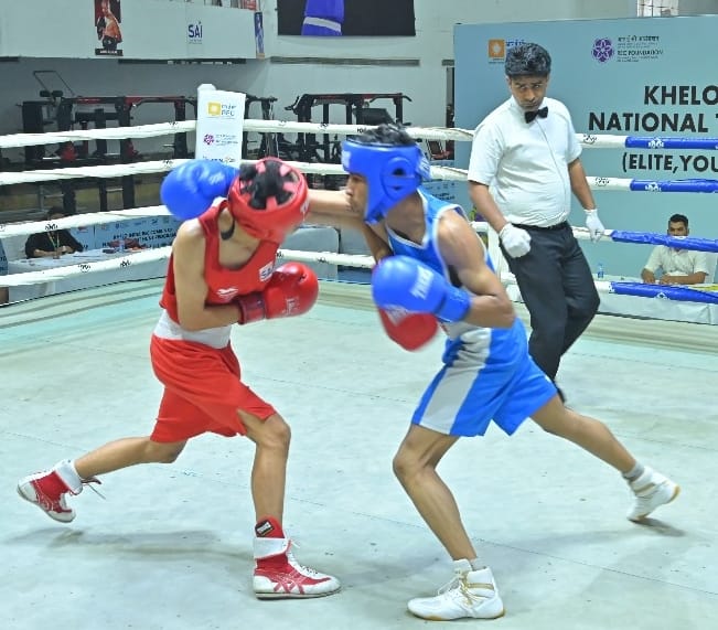 Karnataka's Pushpendra was defeated by Haryana's Rajan 4-1.