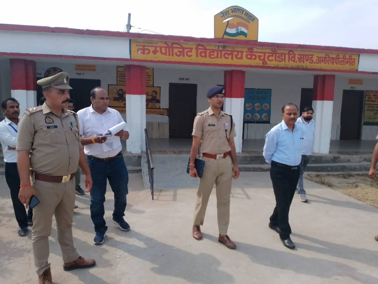 DM and SP tested the arrangements at the booths of Amriya area